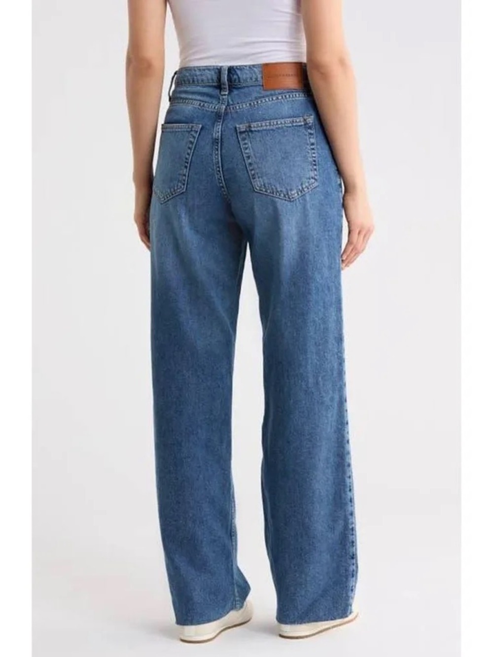 Lucky Brand Wide Leg High Rise 6/28 Baggy Light Wash Blue Jeans